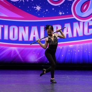 Custom Rhinestoned Dance Cane